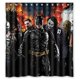 thumbnail image 1 of Cortina de ducha con diseño de superhéroe Batman, con ganchos, tamaño 66 x 72 pulgadas, 1 of 3