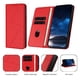 thumbnail image 2 of Funda Cartera Magnética para Samsung Galaxy S21 FE Protección Antichoque con Ranuras Rojo, 2 of 6