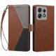 thumbnail image 3 of Funda Cartera Tricolor para Motorola Edge 50 Pro con Ranuras, Marrón, 3 of 6