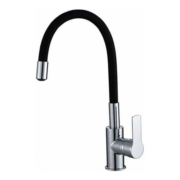 Llave Monomando Lavaplatos Fas Fantasy Neck Negro MCPR-111