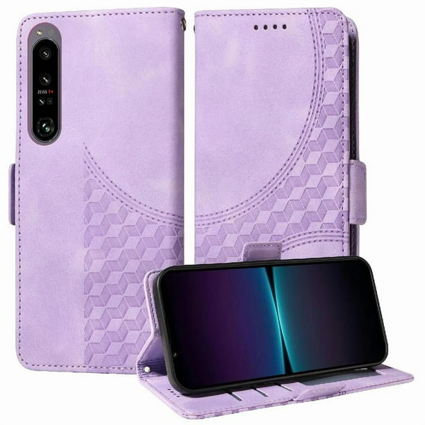 Carcasa FOXDOCK Sony Xperia 1 IV de cuero PU, diseño acolchado clásico, protección contra caídas y rayones