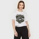 thumbnail image 2 of Polera Mujer Fun Manga Corta Crop Blanco Animal Corona, 2 of 5