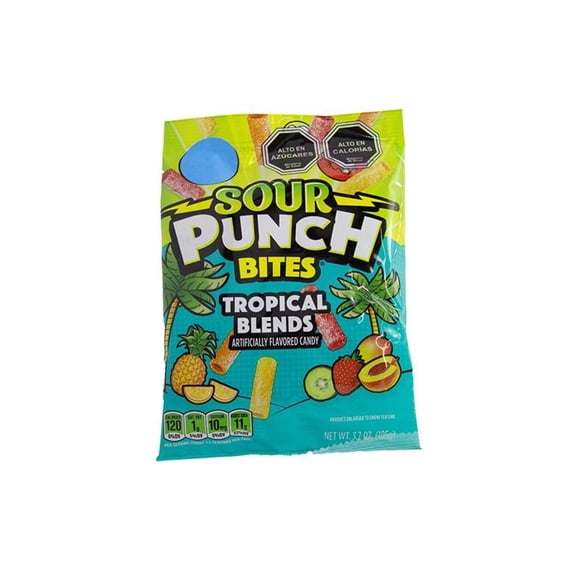 Sour Punch Bites Sabores Tropicales, 1 Un