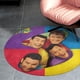 thumbnail image 4 of The Wiggles Alfombra Redonda de Felpa Coral, Antideslizante, No Desprende Pelusas, Lavable y Duradera para Salón, Dormitorio y Habitación de Niños 60cm, 4 of 6