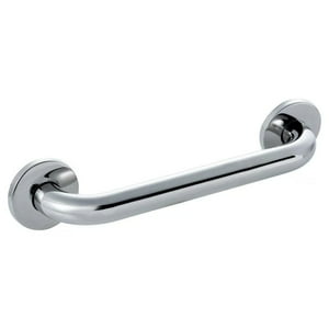 Glomed - Barra Seguridad Baño Cromada 30Cm Gris
