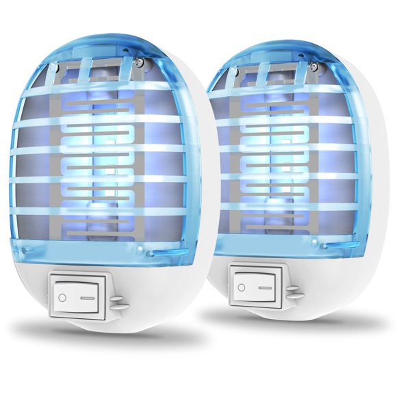 Eliminador de insectos Forhimn 2 unidades para interiores con luz azul para mosquitos