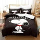 thumbnail image 1 of Lovely Snoopy Cartoon Cute Quilt Duvet Cover Set Queen Bed Linen Bedding3-Piece Bedding Set, 1 of 5