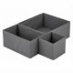 thumbnail image 1 of Cubo de Almacenamiento REGALWOVEN, Caja de Almacenamiento de Tela con Cremallera para Estantes de Armario, Cesta de Almacenamiento Plegable para Organizar Ropa Libros Gris Oscuro 3PCS, 1 of 6