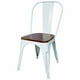 thumbnail image 2 of Silla De Comedor Madera Metal Tolix Blanco, 2 of 7