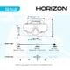 thumbnail image 5 of Máscara Cressi Horizon de 4 lentes, transparente y cian hielo para bucear, 5 of 7