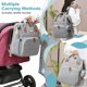 thumbnail image 3 of Mochila para pañales JSTPRO 25 L gris con estación de cambio, 3 of 7