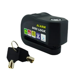 Genérico - Candado Para Freno Disco Con Alarma Mod.Wr71 U-Know Con 2 Llaves 6Mm 3 Colores En Blister