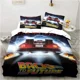 thumbnail image 1 of Back To The Future Classic Movie Retro Bedding Set Bed Three Piece Set Double Bed Quilt Cover Boy Gift Bed Sheets, 1 of 5
