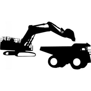 Rienda Libre Graphics - Decomural Jcb Digger Lorry Truck Ws-17297