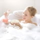 thumbnail image 5 of Puf de baño y ducha, puf de malla, bola de ducha, 6 unidades, color beige, 5 of 7