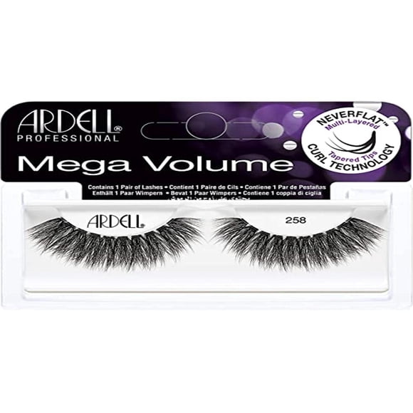 Strip Lashes Ardell Mega Volume 258 Volumen completo