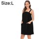 thumbnail image 2 of Vestido de baño/ducha para mujer, ligero, con cierre de tirantes y largo hasta la rodilla., 2 of 5