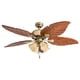 thumbnail image 1 of Ventilador de techo Honeywell Royal Palm 132 cm con luz LED y acabado latón envejecido, 1 of 9