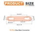 thumbnail image 2 of Uxcell 10Pcs Paso Fila 0.8"(20mm) Conector de Barra Colectora de Cobre Rojo para Celdas LiFePO4, Color Cobre Rojo, 2 of 6
