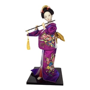 Magideal - Estatua Asiática, Muñeca Geisha Japonesa Con Kimono, Decoración Étnica Popular, Figura Coleccionable Tradicional, Muñeca Kabuki Para Tienda Y Oficina Estilo H