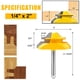 thumbnail image 4 of Juego de brocas Lock Miter para fresadora Newdeli, 45 grados, 3 piezas, vástago de 1/4 pulgadas, 4 of 7