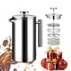thumbnail image 1 of Prensa francesa WORBIC de 1 L de acero inoxidable de doble pared, 1 of 7