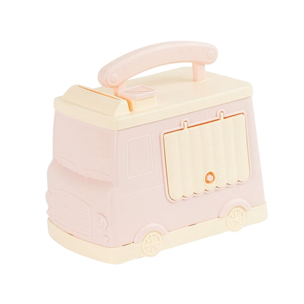creativa, caja de dinero, figurita, caja de ahorro, modelo de coche, juguetes para escritorio, sala de estar, dormitorio, regalos de vacaciones, , Rosado B-rosa
