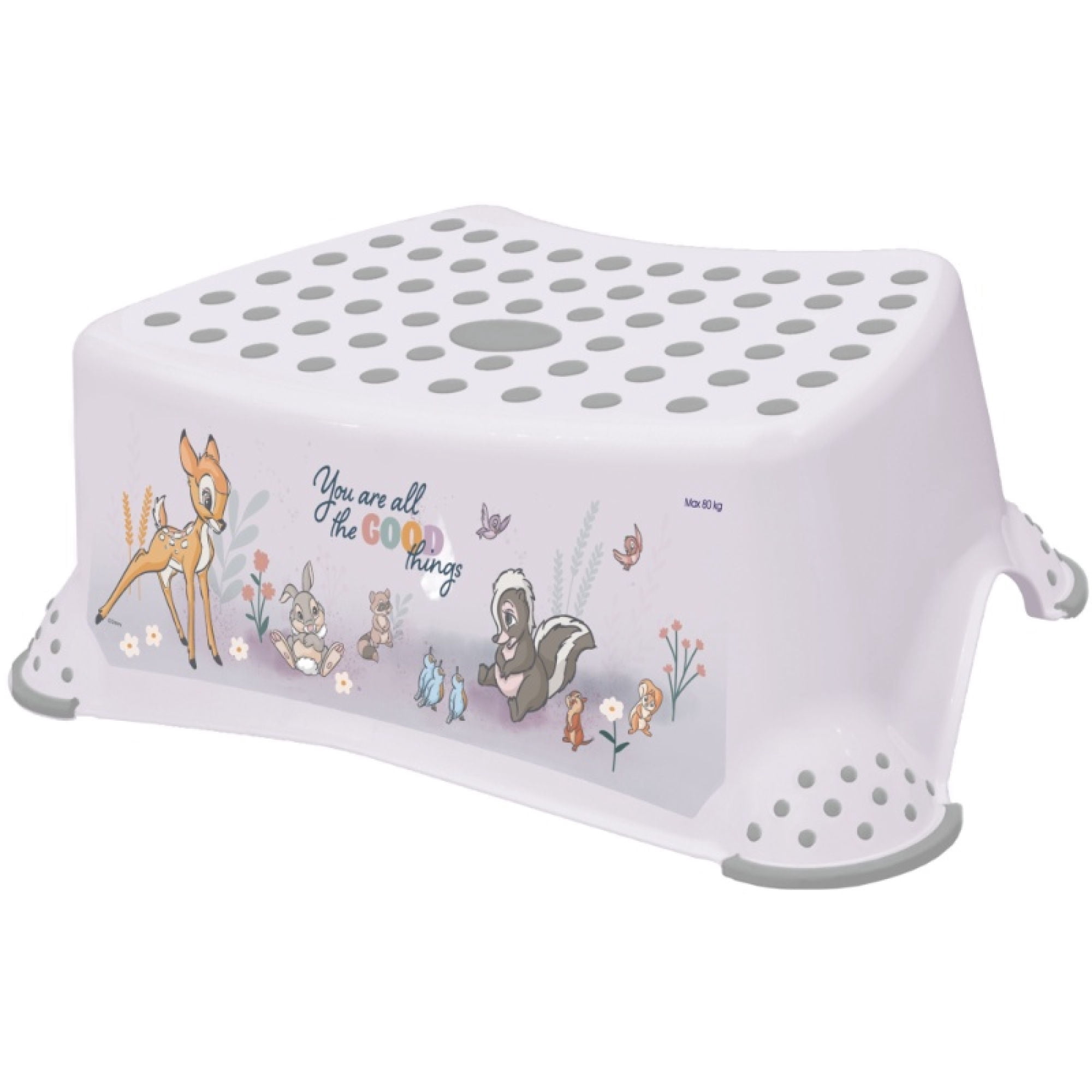 Taburete Tomek Bambi Con Función Antideslizante Blanco Nordico 1 Un Keeper