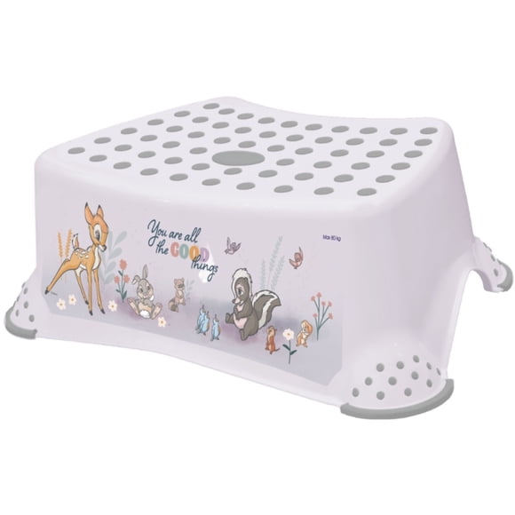 Taburete Tomek Bambi Con Función Antideslizante Blanco nordico, 1 Un