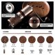 thumbnail image 2 of Molinillo de café manual VEVOK CHEF Gold Inoxidable Steel, 2 of 9