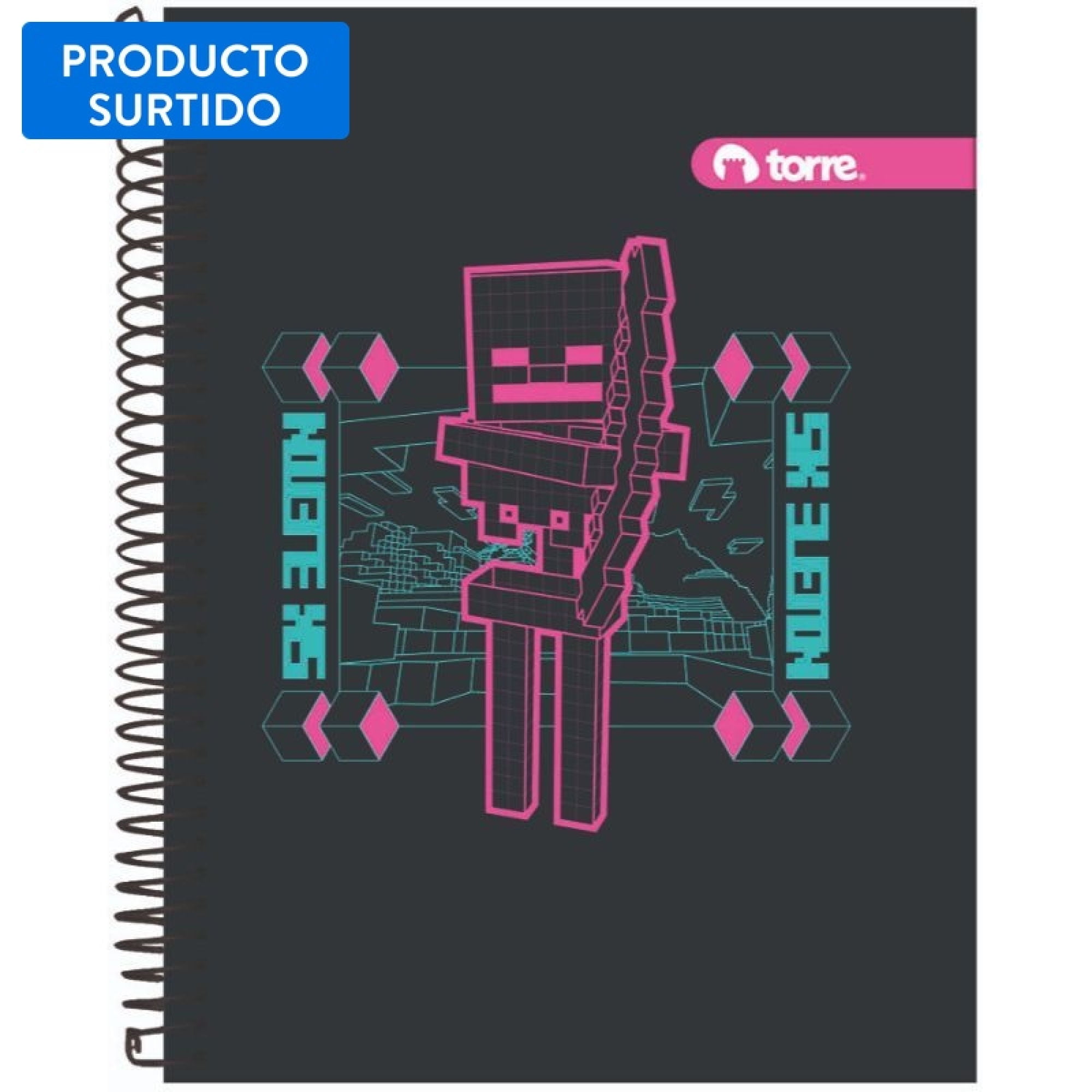 Cuaderno Top Minecraft 150 Hojas, Producto Surtido 1 Un Torre