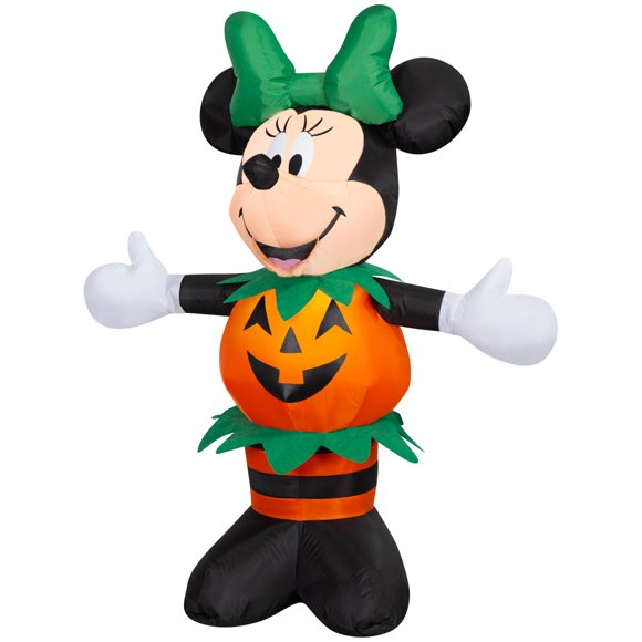 Inflable Gemmy Minnie Mouse 107 cm con Calabaza Iluminada