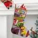 thumbnail image 2 of Gang Beasts Tema: Calcetines de Navidad, fino lino blanco para colgar en escaleras y chimenea, decoración navideña para el hogar, regalo de Navidad.54cm×38cm, 2 of 5