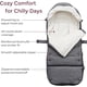 thumbnail image 3 of Bolsa Para Silla Momcozy Stroller Footmuff Deluxe Gris, 3 of 3