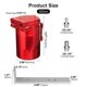 thumbnail image 3 of Cámara de Captura de Aceite VehiMata 300 ml Aluminio Rojo Universal, 3 of 7