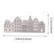thumbnail image 2 of Troquel Trdxxx de acero al carbono con diseño de edificio para scrapbooking, 2 of 9
