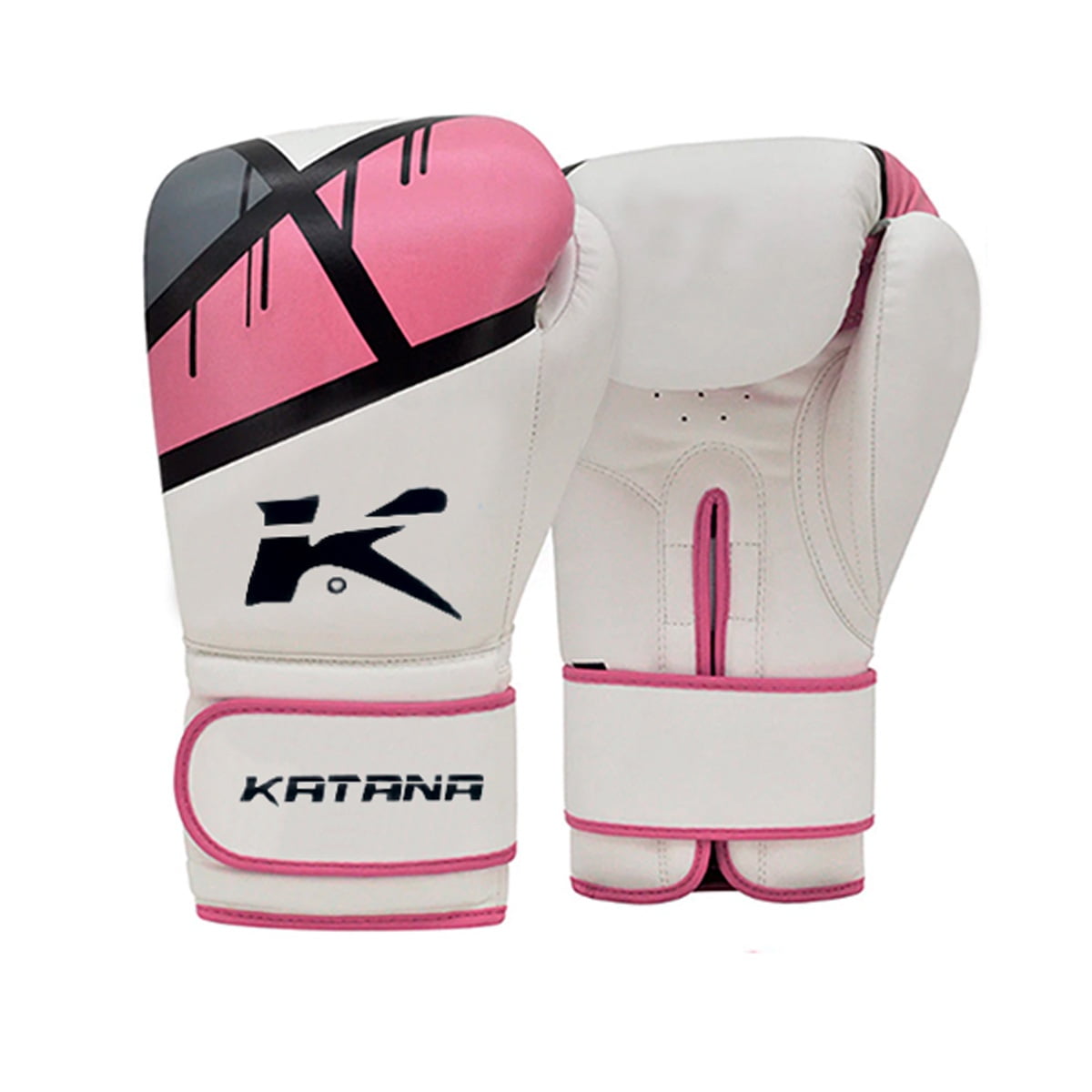 Genérico - Guantes De Boxeo Katana - F7 Ergo – Bgr-f7pk - Rosado Negro - 10 Onz