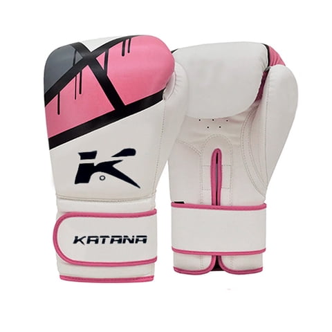 Genérico - Guantes De Boxeo Katana - F7 Ergo – Bgr-F7Pk - Rosado Negro - 10 Onz