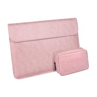Magideal - Funda Para Portátil Con Funda De Piel Sintética, Funda Suave, Cierre A Presión Seguro, Diseño Ligero, Alfombrilla Antideslizante Para Ratón, Adecuada Rosa