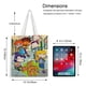 thumbnail image 5 of All Grown Up Bolso de tela con estampado de lienzo para mujer, bolsa de compras reutilizable y estética, con cremallera interior, regalo para mujer,40*45cm., 5 of 6