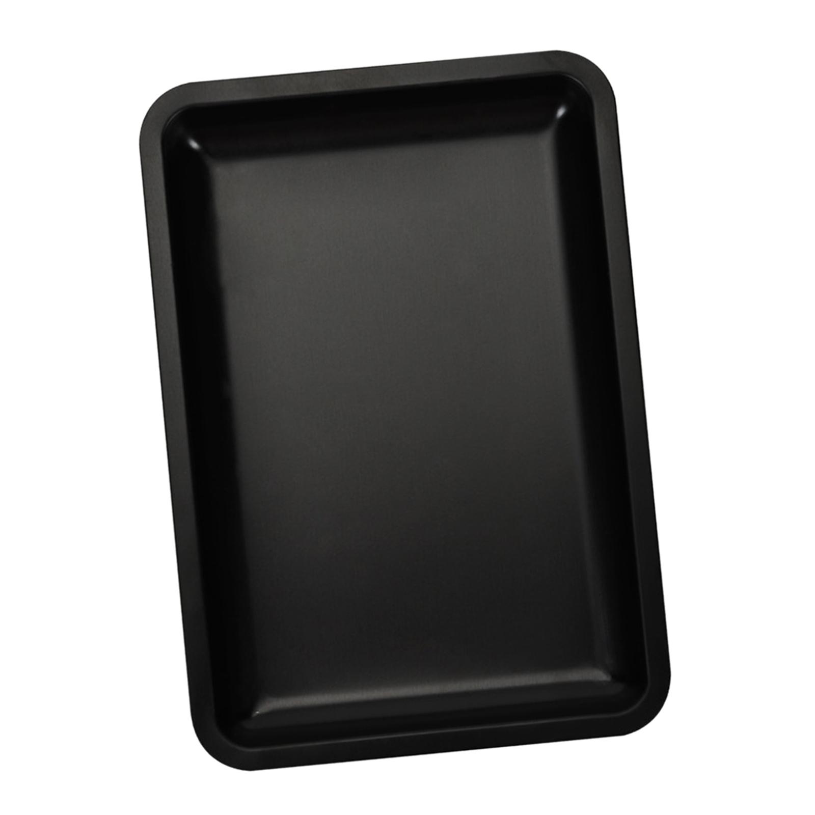 Magideal - Bandeja De Maquillaje, Bandeja De Joyería, Bandeja De Almacenamiento De Cosméticos, Bandeja De Herramientas De Escritorio Para Decoración De Uñas Para Negro