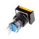 thumbnail image 1 of DC 24V Botón Pulsador Interruptor De Rectángulo Momentáneo De Reinicio Automático Con Luz LED Amarilla, 1 of 5