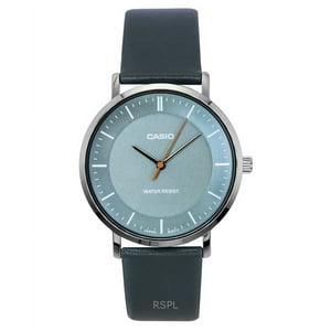 Reloj Quartz Para Hombre Casio Standard Análogo Correa De Cuero Dial Gris Mtp-Vt04L-8E