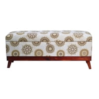 Máxima Design - Banqueta Incy Con Baúl Mándala Estrella 120X40X50