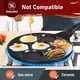 thumbnail image 2 of Sartén para panqueques para niños, mini máquina para hacer panqueques con 7 moldes, plancha antiadherente para panqueques para el desayuno, 9.7 pulgadas, color negro, 2 of 7