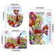 thumbnail image 3 of La Gran Aventura de la Piruleta Juego de 3 alfombras de baño de coral fleece: tapete de baño + alfombra de inodoro en forma de U + funda de tapa de inodoro en forma de O, 3 of 6