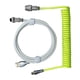 thumbnail image 4 of Cable En Espiral USB A Tipo C Línea Tipo C Teclado Mecánico Verde Blanco, 4 of 4