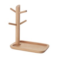 Magideal - Decoración Del Hogar De La Casa Del Organizador De Platos De Ballebalance De Madera, Corazón, Joyería De Exhibición De Exhibición Con Caparazón Para D Grande