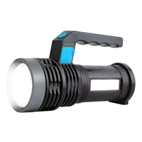 Genérico - Linterna Tactica Led Multifunción Recargable Blanco