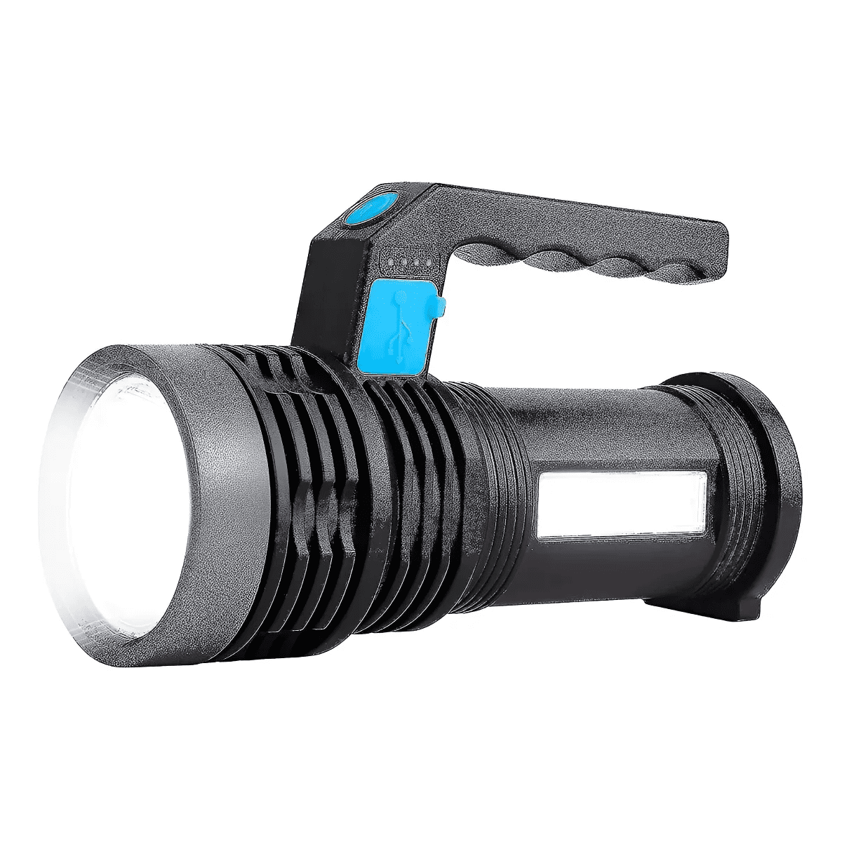 Genérico - Linterna Tactica Led Multifunción Recargable Blanco